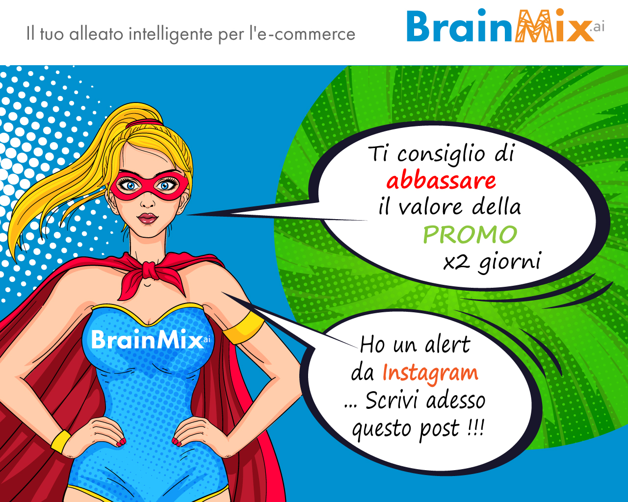 BrainMix scopri i suggerimenti AI per il tuo ecommerce